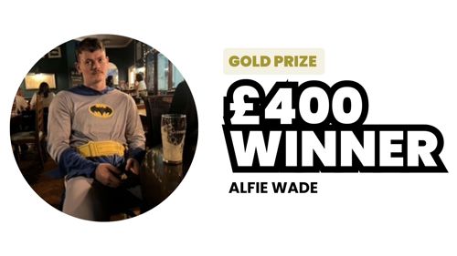 Gold winner of £400 Alfie